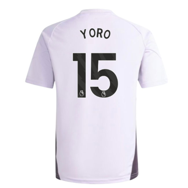 2025-2026 Man Utd Training Jersey (Purple Tint) - Kids (Yoro 15)