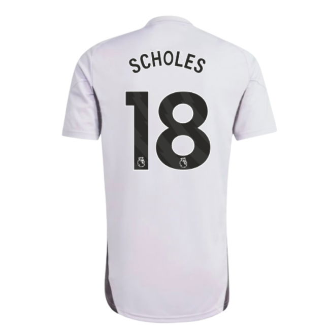 2025-2026 Man Utd Training Jersey (Purple Tint) (Scholes 18)