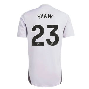2025-2026 Man Utd Training Jersey (Purple Tint) (Shaw 23)