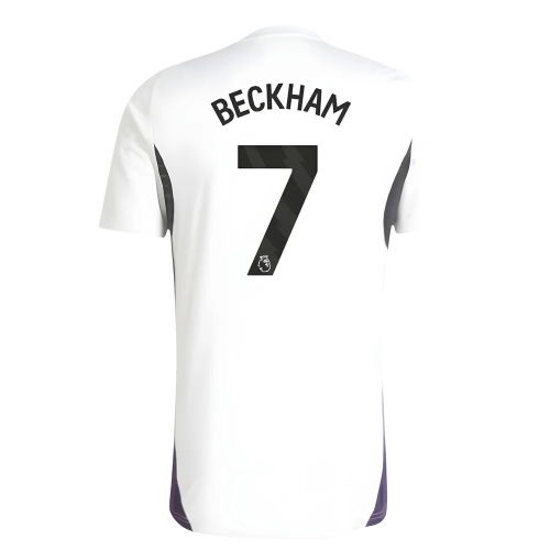 2025-2026 Man Utd Training Jersey (White) (Beckham 7)