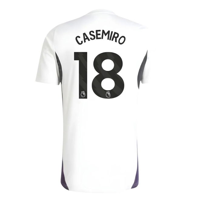 2025-2026 Man Utd Training Jersey (White) (Casemiro 18)