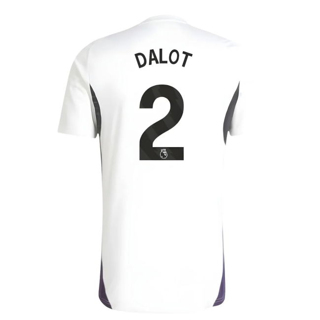 2025-2026 Man Utd Training Jersey (White) (Dalot 2)