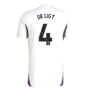 2025-2026 Man Utd Training Jersey (White) (De Ligt 4)