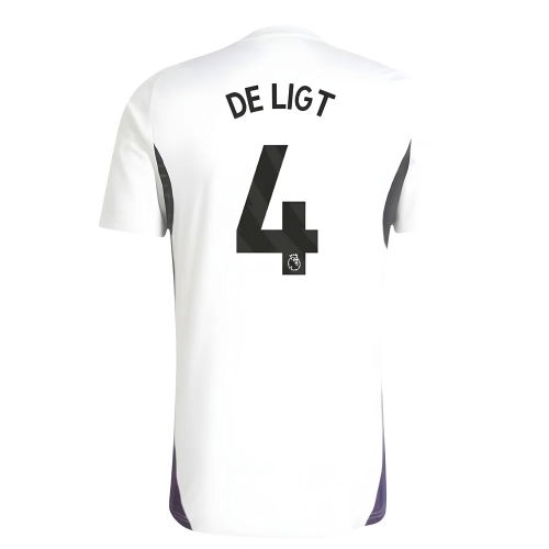 2025-2026 Man Utd Training Jersey (White) (De Ligt 4)