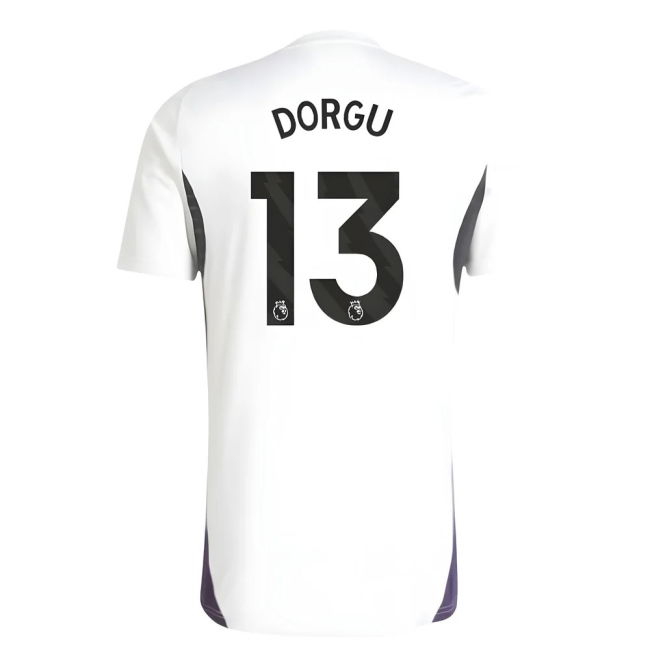 2025-2026 Man Utd Training Jersey (White) (Dorgu 13)