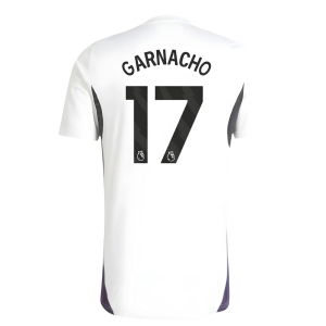 2025-2026 Man Utd Training Jersey (White) (Garnacho 17)