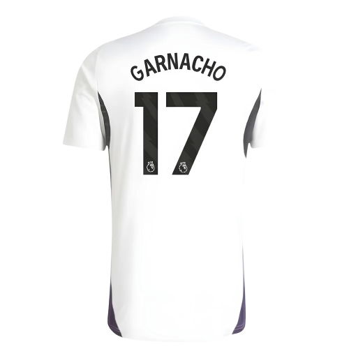 2025-2026 Man Utd Training Jersey (White) (Garnacho 17)