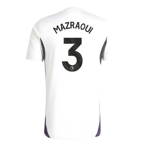 2025-2026 Man Utd Training Jersey (White) (Mazraoui 3)
