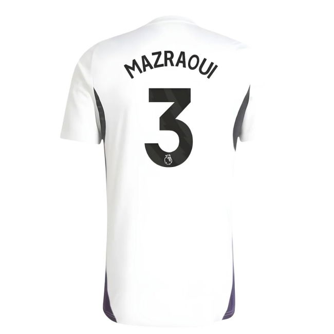 2025-2026 Man Utd Training Jersey (White) (Mazraoui 3)