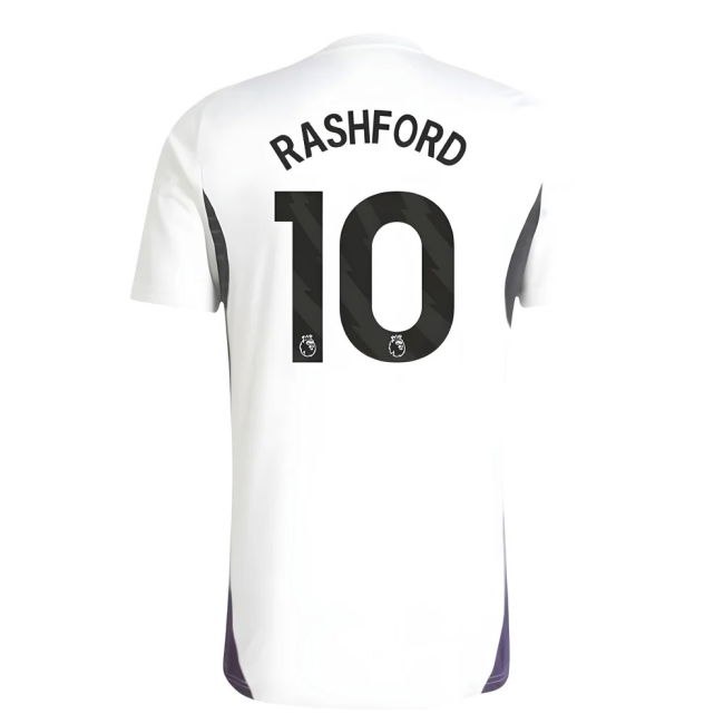 2025-2026 Man Utd Training Jersey (White) (Rashford 10)