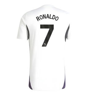 2025-2026 Man Utd Training Jersey (White) (Ronaldo 7)