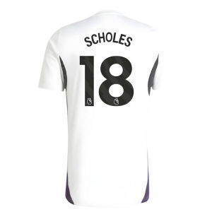 2025-2026 Man Utd Training Jersey (White) (Scholes 18)