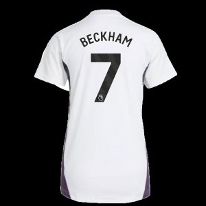 2025-2026 Man Utd Training Jersey (White) - Womens (Beckham 7)