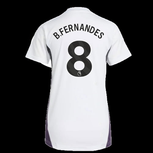 2025-2026 Man Utd Training Jersey (White) - Womens (B.Fernandes 8)