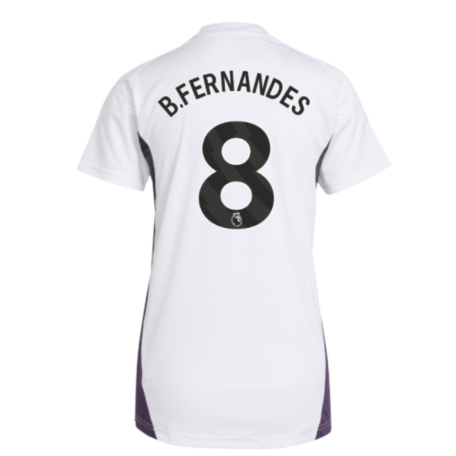 2025-2026 Man Utd Training Jersey (White) - Womens (B.Fernandes 8)