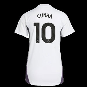 2025-2026 Man Utd Training Jersey (White) - Womens (Cunha 10)
