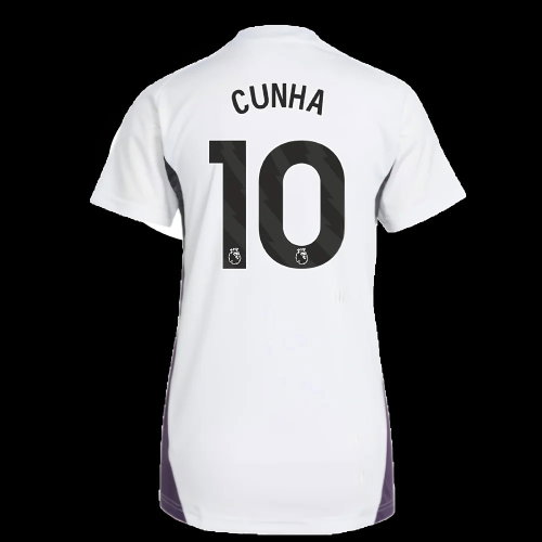 2025-2026 Man Utd Training Jersey (White) - Womens (Cunha 10)