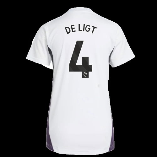 2025-2026 Man Utd Training Jersey (White) - Womens (De Ligt 4)
