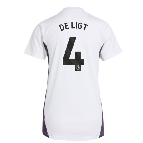 2025-2026 Man Utd Training Jersey (White) - Womens (De Ligt 4)