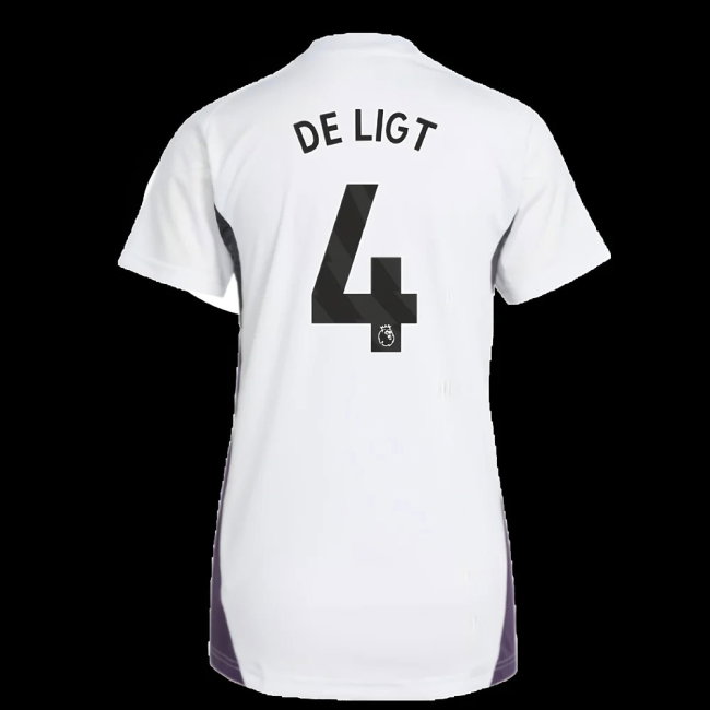 2025-2026 Man Utd Training Jersey (White) - Womens (De Ligt 4)