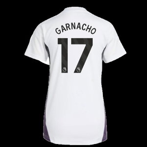 2025-2026 Man Utd Training Jersey (White) - Womens (Garnacho 17)