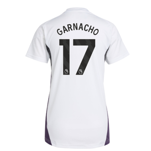 2025-2026 Man Utd Training Jersey (White) - Womens (Garnacho 17)