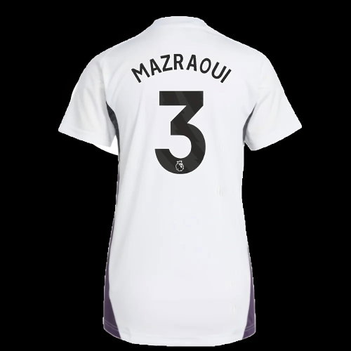 2025-2026 Man Utd Training Jersey (White) - Womens (Mazraoui 3)