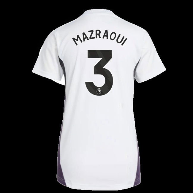 2025-2026 Man Utd Training Jersey (White) - Womens (Mazraoui 3)