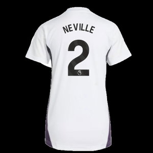 2025-2026 Man Utd Training Jersey (White) - Womens (Neville 2)