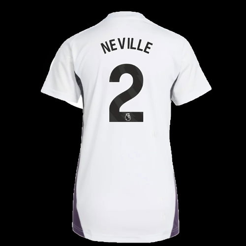 2025-2026 Man Utd Training Jersey (White) - Womens (Neville 2)