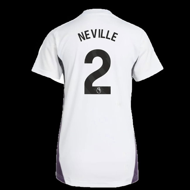 2025-2026 Man Utd Training Jersey (White) - Womens (Neville 2)