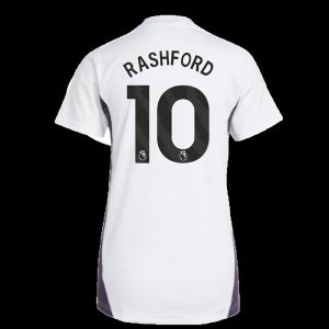 2025-2026 Man Utd Training Jersey (White) - Womens (Rashford 10)