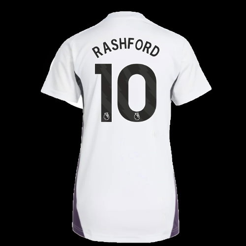 2025-2026 Man Utd Training Jersey (White) - Womens (Rashford 10)