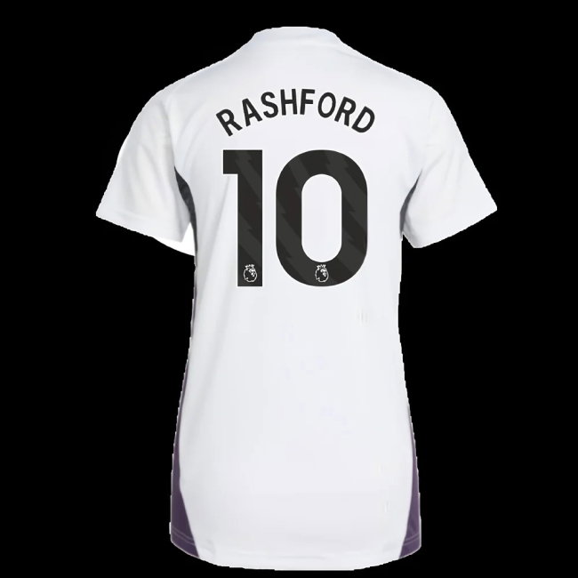 2025-2026 Man Utd Training Jersey (White) - Womens (Rashford 10)