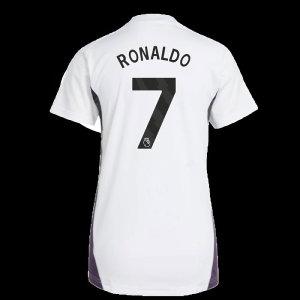 2025-2026 Man Utd Training Jersey (White) - Womens (Ronaldo 7)