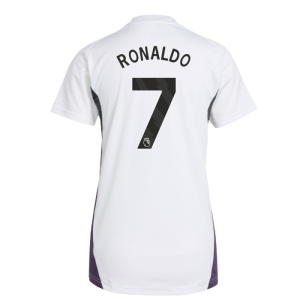 2025-2026 Man Utd Training Jersey (White) - Womens (Ronaldo 7)