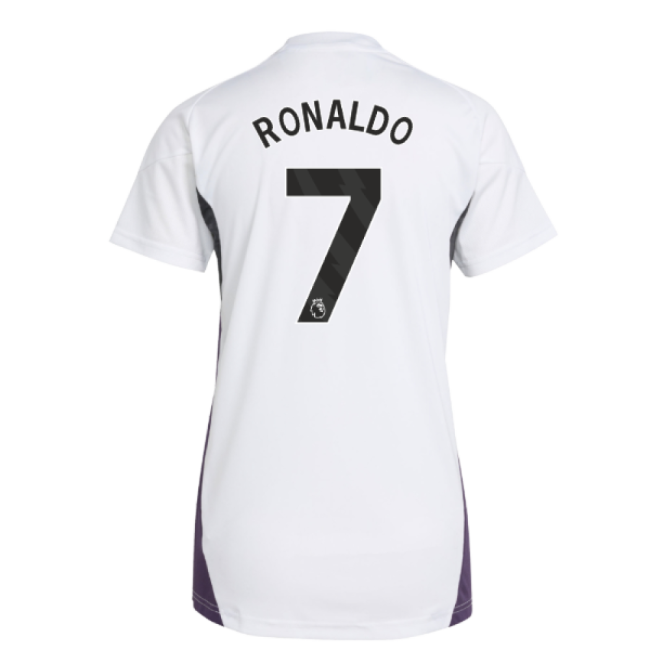 2025-2026 Man Utd Training Jersey (White) - Womens (Ronaldo 7)