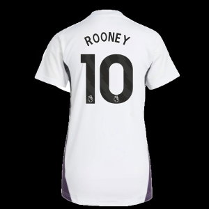2025-2026 Man Utd Training Jersey (White) - Womens (Rooney 10)