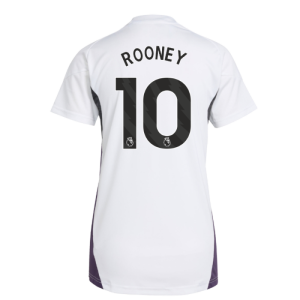 2025-2026 Man Utd Training Jersey (White) - Womens (Rooney 10)