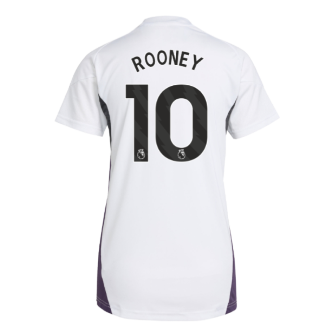 2025-2026 Man Utd Training Jersey (White) - Womens (Rooney 10)
