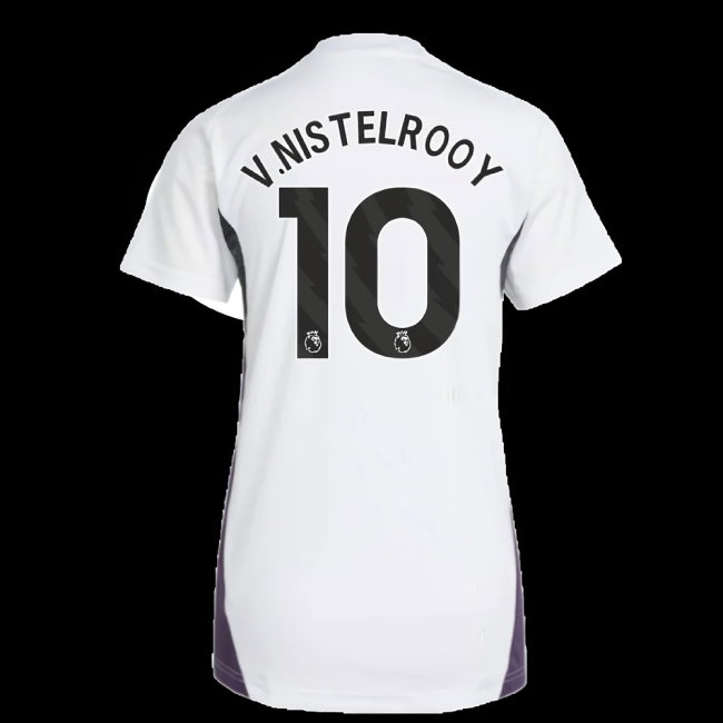 2025-2026 Man Utd Training Jersey (White) - Womens (V.Nistelrooy 10)