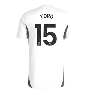 2025-2026 Man Utd Training Jersey (White) (Yoro 15)