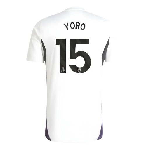 2025-2026 Man Utd Training Jersey (White) (Yoro 15)