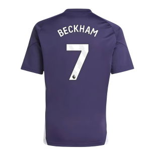 2025-2026 Man Utd Training Tee (Aurora Plum) (Beckham 7)