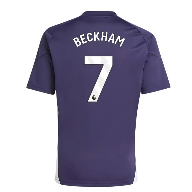 2025-2026 Man Utd Training Tee (Aurora Plum) (Beckham 7)