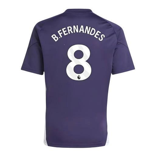2025-2026 Man Utd Training Tee (Aurora Plum) (B.Fernandes 8)