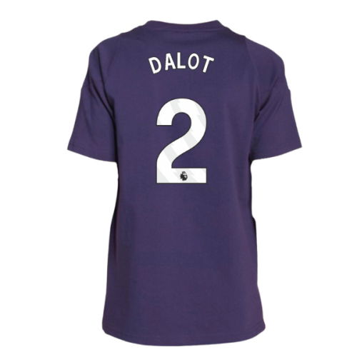 2025-2026 Man Utd Training Tee (Aurora Plum) - Kids (Dalot 2)