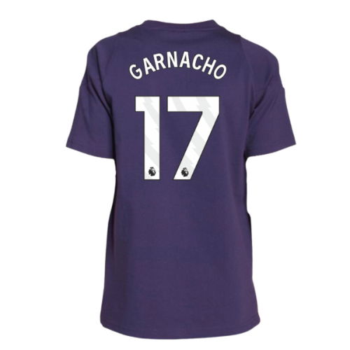 2025-2026 Man Utd Training Tee (Aurora Plum) - Kids (Garnacho 17)