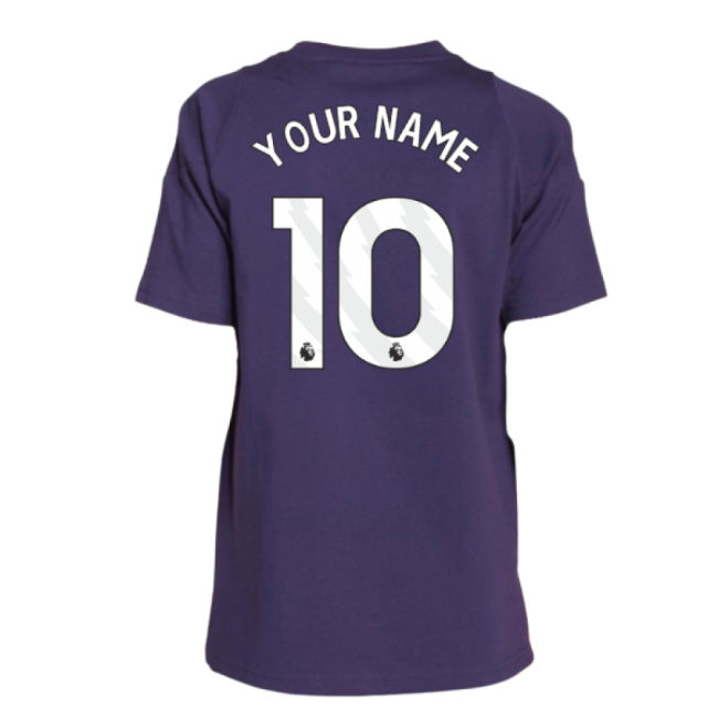 2025-2026 Man Utd Training Tee (Aurora Plum) - Kids (Your Name)