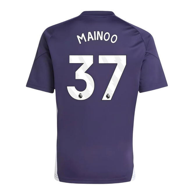 2025-2026 Man Utd Training Tee (Aurora Plum) (Mainoo 37)